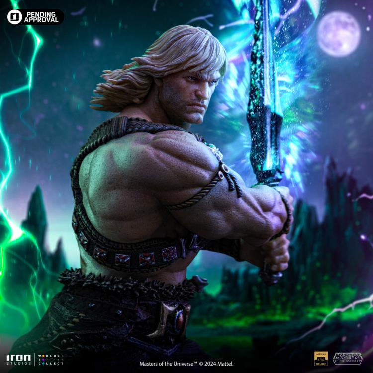 Masters of the Universe He-Man Unleashed 1/10 Deluxe Art Scale Limited Edition Statue Gallery Image 4