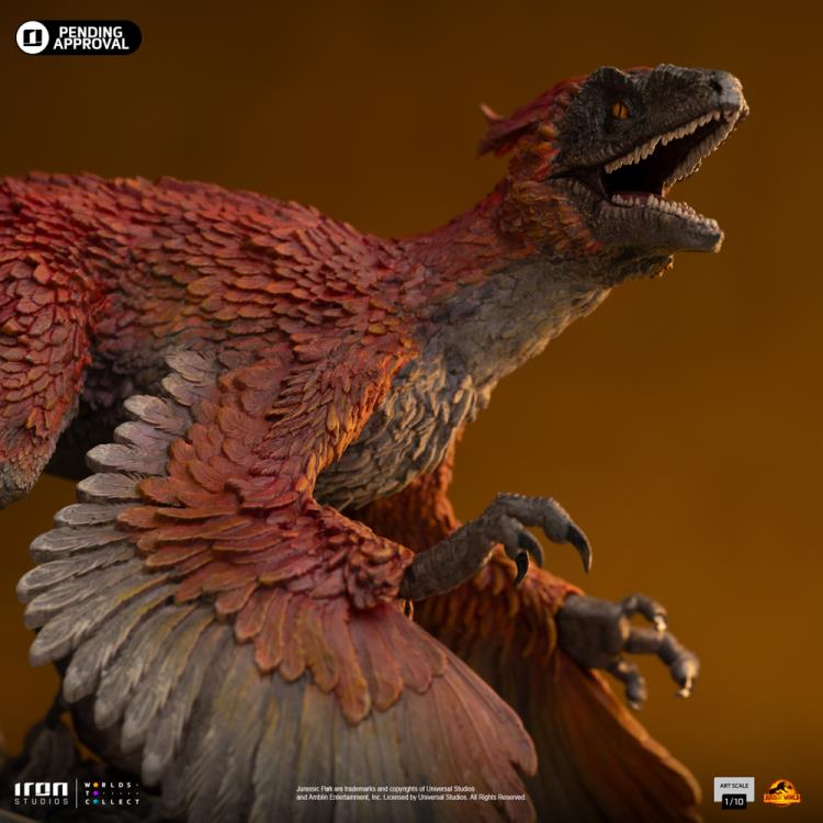 Jurassic World: Dominion Pyroraptor 1/10 Art Scale Limited Edition Statue Gallery Image 9