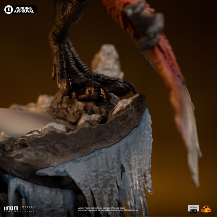 Jurassic World: Dominion Pyroraptor 1/10 Art Scale Limited Edition Statue Gallery Image 13