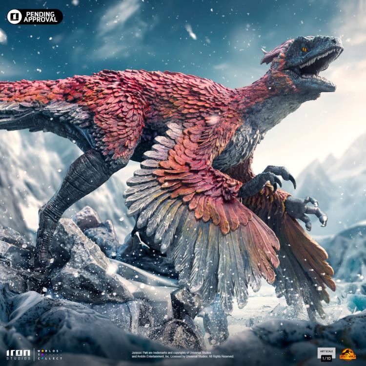 Jurassic World: Dominion Pyroraptor 1/10 Art Scale Limited Edition Statue Gallery Image 4