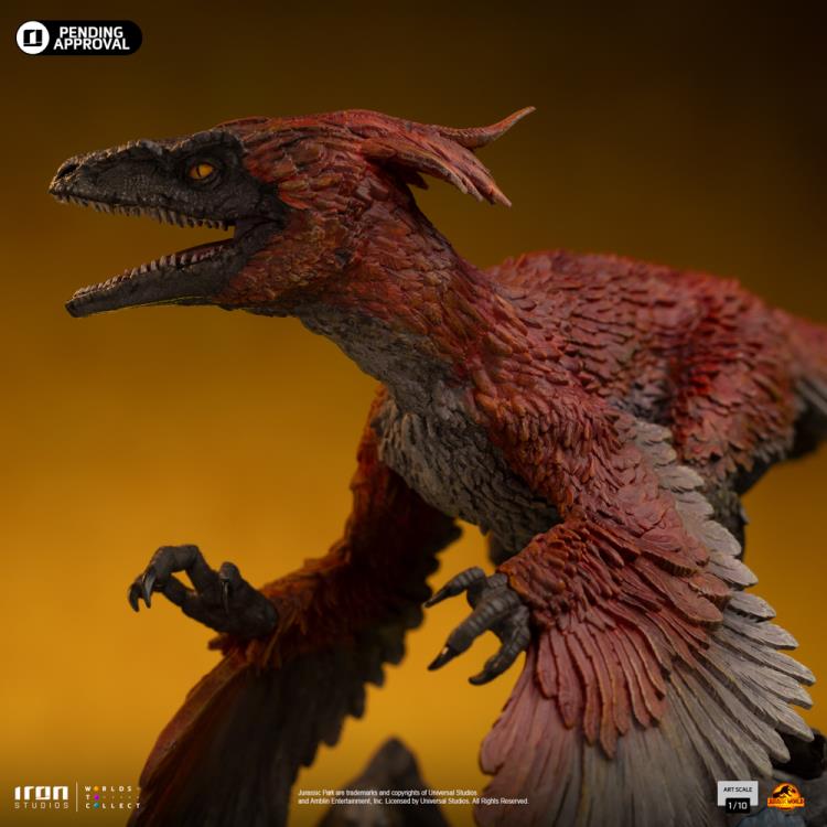Jurassic World: Dominion Pyroraptor 1/10 Art Scale Limited Edition Statue Gallery Image 10