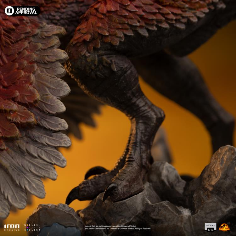 Jurassic World: Dominion Pyroraptor 1/10 Art Scale Limited Edition Statue Gallery Image 12