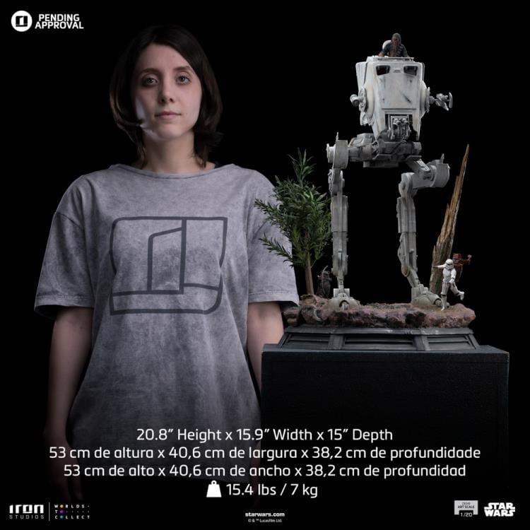 Star Wars: Return of the Jedi AT-ST and Chewbacca 1/20 Demi Art Scale Limited Edition Statue Gallery Image 17
