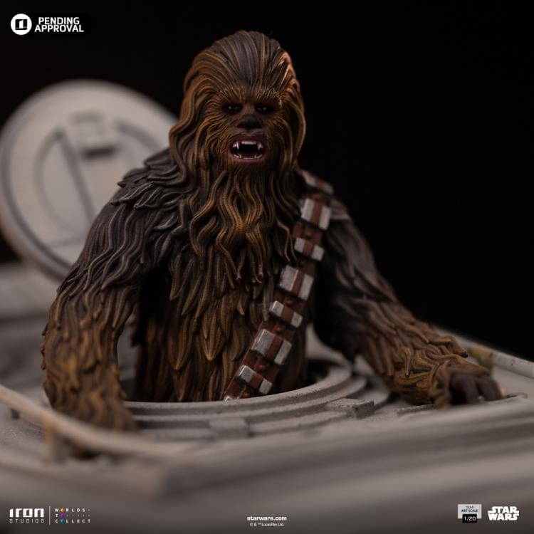 Star Wars: Return of the Jedi AT-ST and Chewbacca 1/20 Demi Art