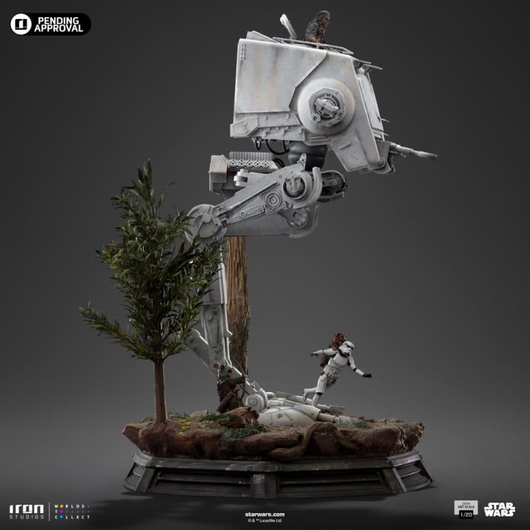 Star Wars: Return of the Jedi AT-ST and Chewbacca 1/20 Demi Art Scale Limited Edition Statue Gallery Image 7