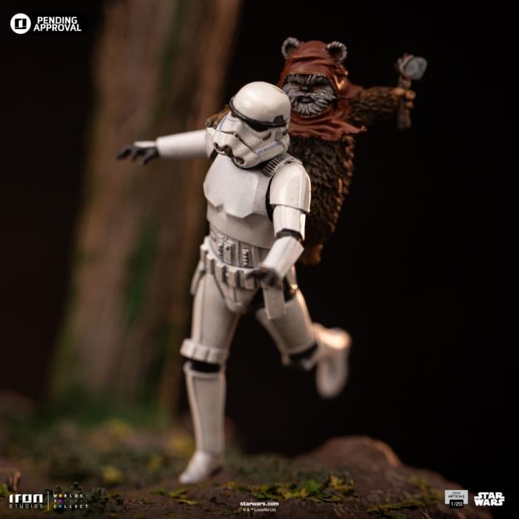 Star Wars: Return of the Jedi AT-ST and Chewbacca 1/20 Demi Art