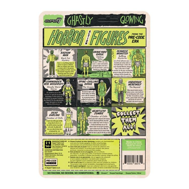 Pre-Code Horror ReAction Heartless Zombie (Glow-in-the-Dark) PX