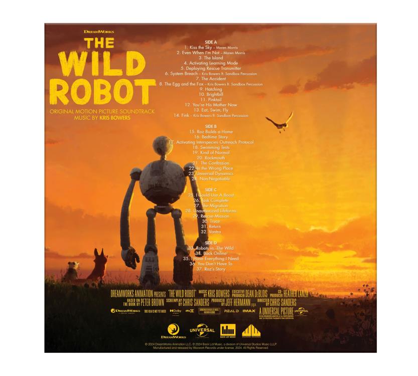 The Wild Robot Original Motion Picture Soundtrack Vinyl 2XLP Gallery Image 8