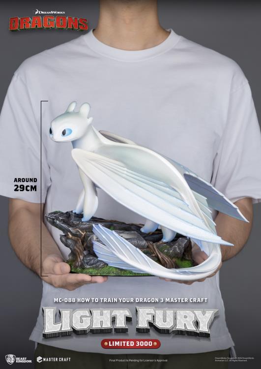 How to Train Your Dragon: The Hidden World Master Craft MC-088 Light Fury Limited Edition Statue Gallery Image 11