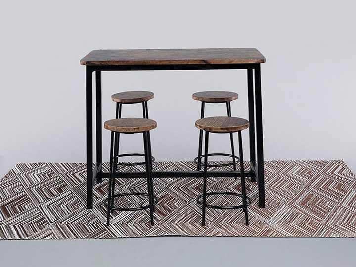 Industrial Style American Table and Chairs 3.0 1/6 Scale Accessory Gallery Image 1