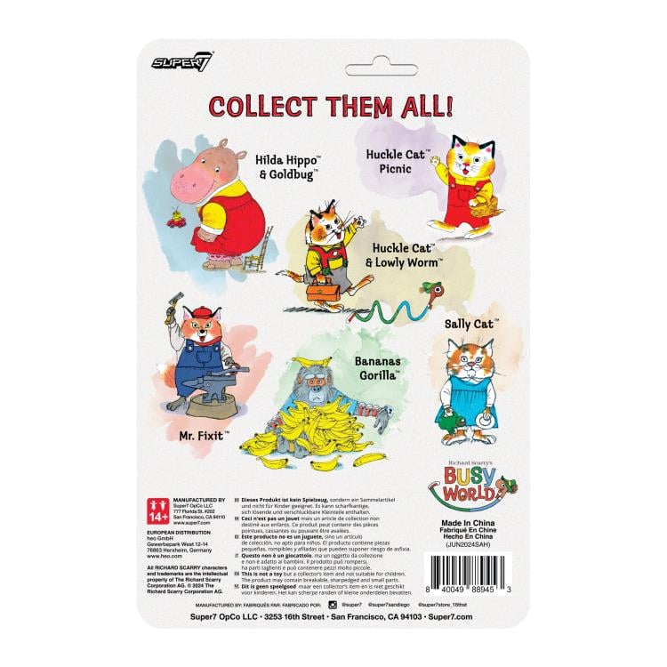 Richard Scarry's Busy World ReAction Sally Cat Action Figure Gallery Image 6