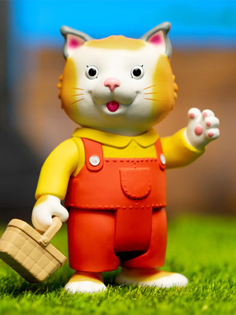 Richard Scarry's Busy World ReAction Huckle Cat (Picnic) Action Figure Gallery Image 2