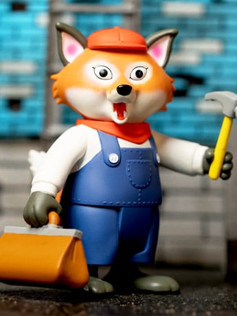 Richard Scarry's Busy World ReAction Mr. Fixit Action Figure Gallery Image 2