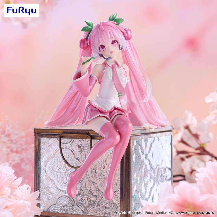 neo plusＸModern AmusementレディースＭ4点セット Vocaloid Sakura Miku (2024 Pearl Color Ver.) Noodle Stopper Figure