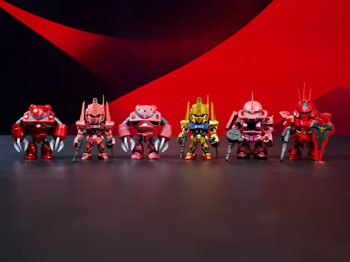 Mobile Suit Gundam QMSV Mini Char's Custom Box of 8 Random Figures Gallery Image 1