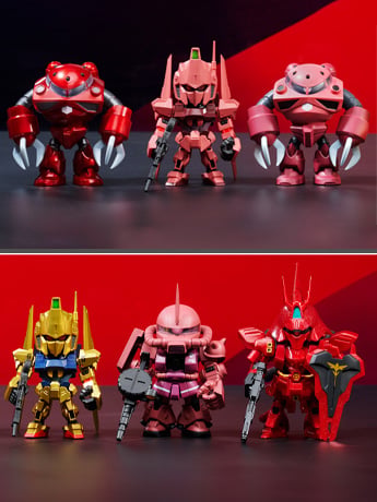 Mobile Suit Gundam QMSV Mini Char's Custom Box of 8 Random Figures Gallery Image 2