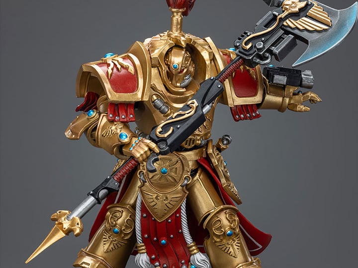 Warhammer 40K Adeptus Custodes Allarus Custodian with Castellan Axe 1/18 Scale Exclusive Action Figure Gallery Image 1