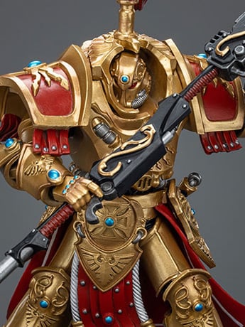 Warhammer 40K Adeptus Custodes Allarus Custodian with Castellan Axe 1/18 Scale Exclusive Action Figure Gallery Image 2