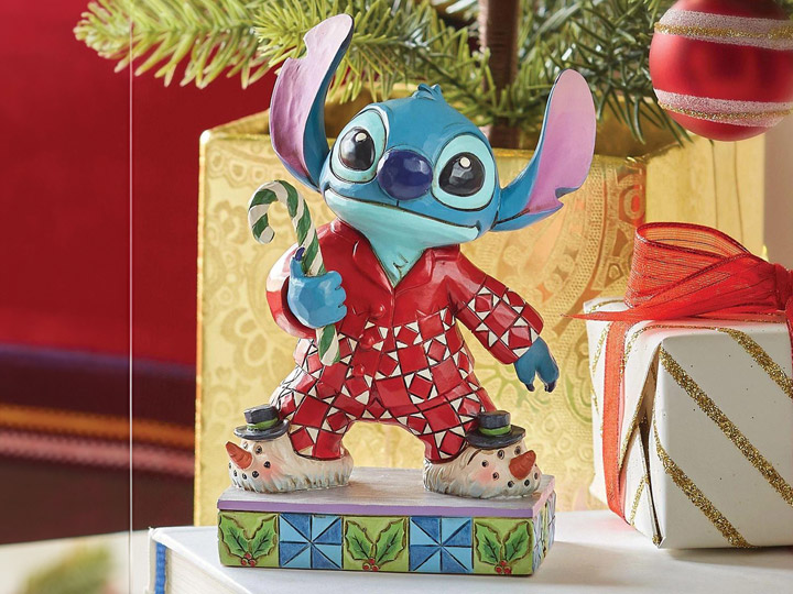 Lilo & Stitch Disney Traditions Stitch in Christmas Pajamas (Jim Shore) Gallery Image 1