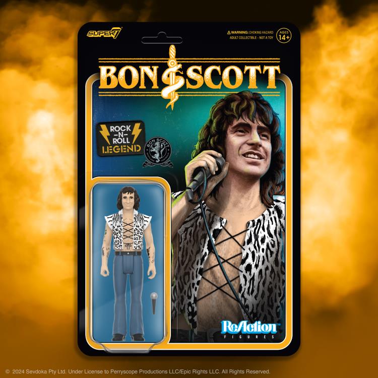 Bon Scott ReAction Bon Scott (Leopard Print) Action Figure Gallery Image 6