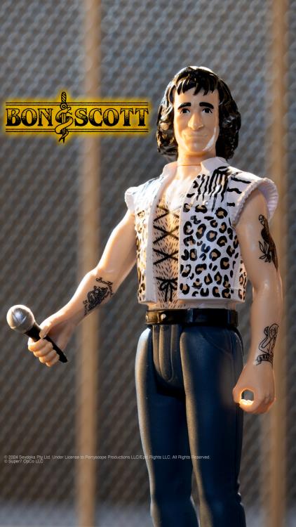 Bon Scott ReAction Bon Scott (Leopard Print) Action Figure Gallery Image 4