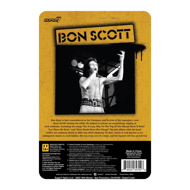 Bon Scott ReAction Bon Scott (Leopard Print) Action Figure Gallery Image 7