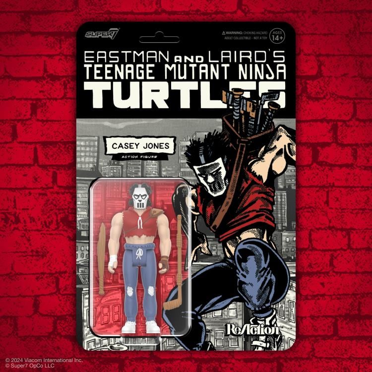 Teenage Mutant Ninja Turtles ReAction Casey Jones (Comic Color) Action Figure Gallery Image 5