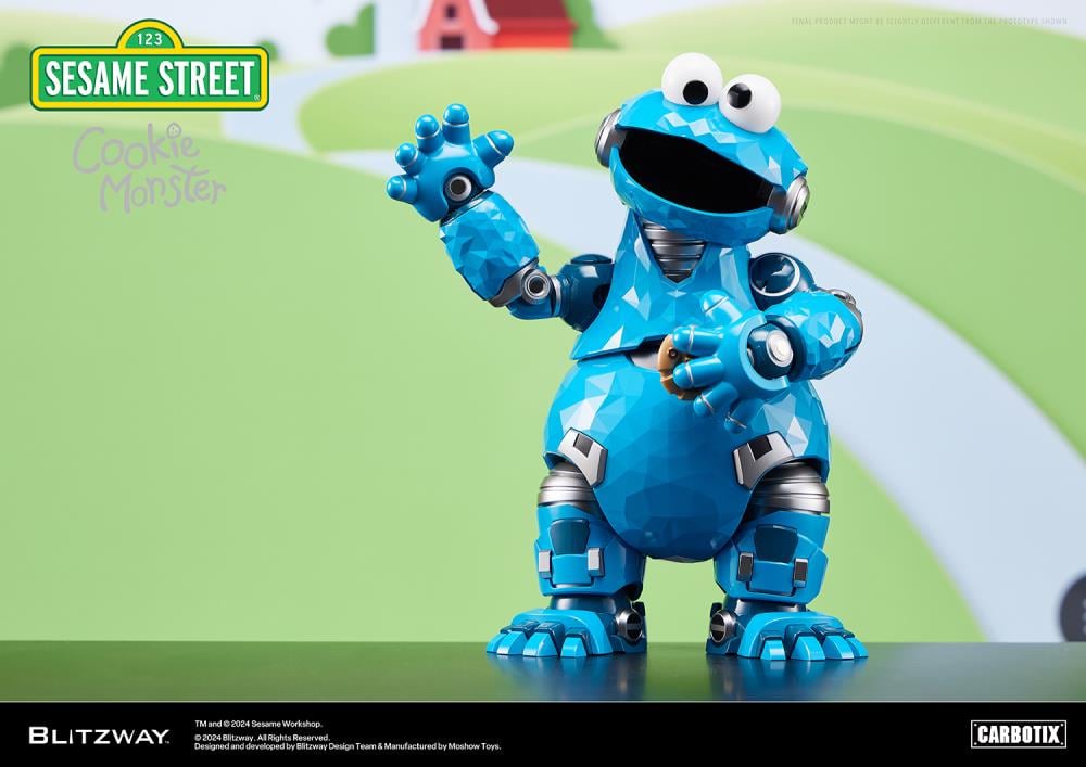 Sesame Street Carbotix Cookie Monster Action Figure Gallery Image 3