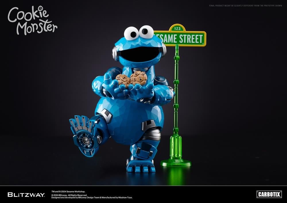 Sesame Street Carbotix Cookie Monster Action Figure Gallery Image 15