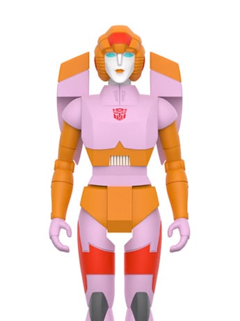 Transformers ReAction Arcee (Pink & Orange) Action Figure Gallery Image 2