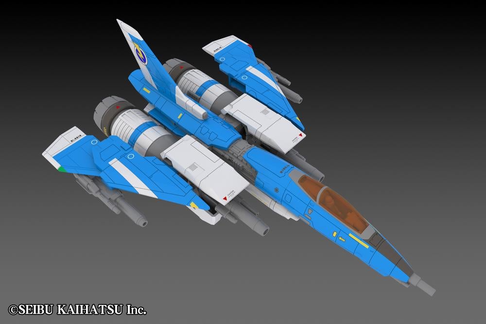 Raiden Fighters 2 MK-II (2P Color Ver.) 1/100 Scale Model Kit Gallery Image 3