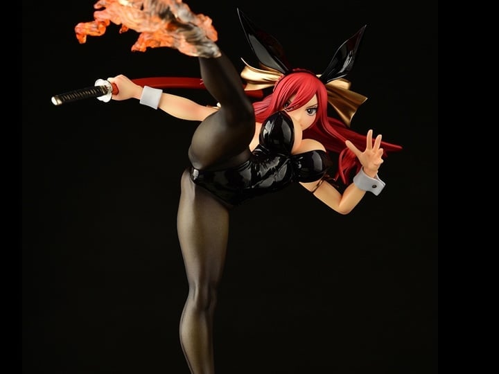 Fairy Tail Erza Scarlet (High Kick Ver.) Black Bunny 1/6 Scale Figure