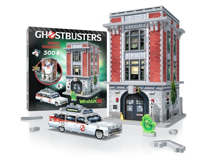 Ghostbusters Firehouse Headquarters 500-Piece 3D Puzzle Gallery Image 1
