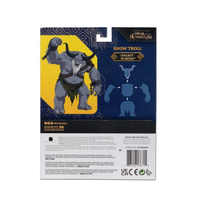The Lord of the Rings: The War of the Rohirrim 4" Helm Hammerhand Action Figure (Snow Troll Build-a-Figure) Gallery Image 9