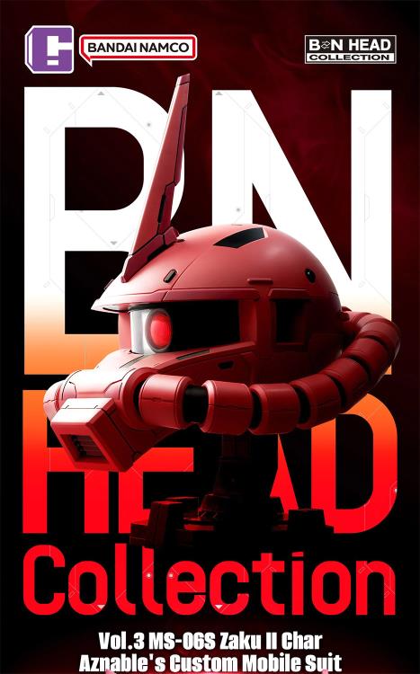 Mobile Suit Gundam BN Head Collection Vol.3 MS-06S ZAKU II Head Sculpt