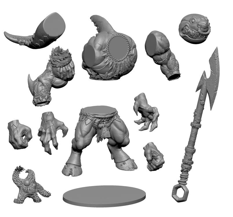MONSTORS Bull-Tooth (Color Swap Variant) Action Figure Gallery Image 12