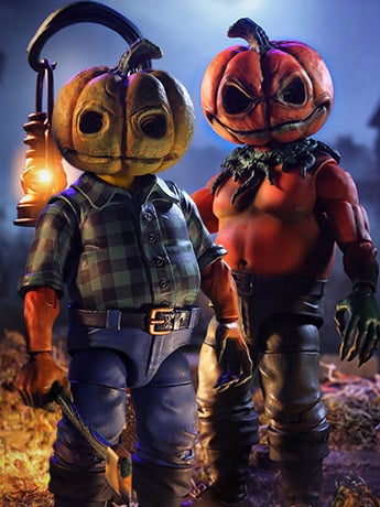 The Bizarre World of Naughty or Nice Petor and Patch Pumpkin BBTS Exclusive Action Figure Two-Pack Gallery Image 2
