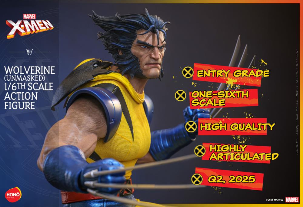 Marvel Comics HS06 Wolverine (Unmasked) 1/6th Scale Collectible Figure Gallery Image 20