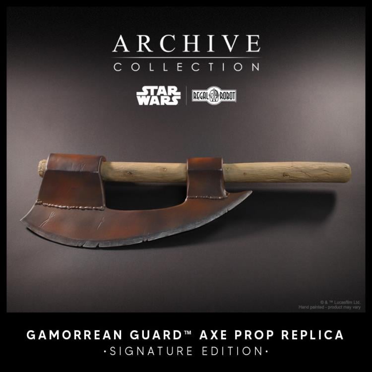 Star Wars: Return of the Jedi Archive Collection Gamorrean Guard Axe (Signature Edition) Limited Edition Prop Replica Gallery Image 3