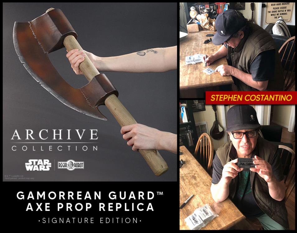 Star Wars: Return of the Jedi Archive Collection Gamorrean Guard Axe (Signature Edition) Limited Edition Prop Replica Gallery Image 12