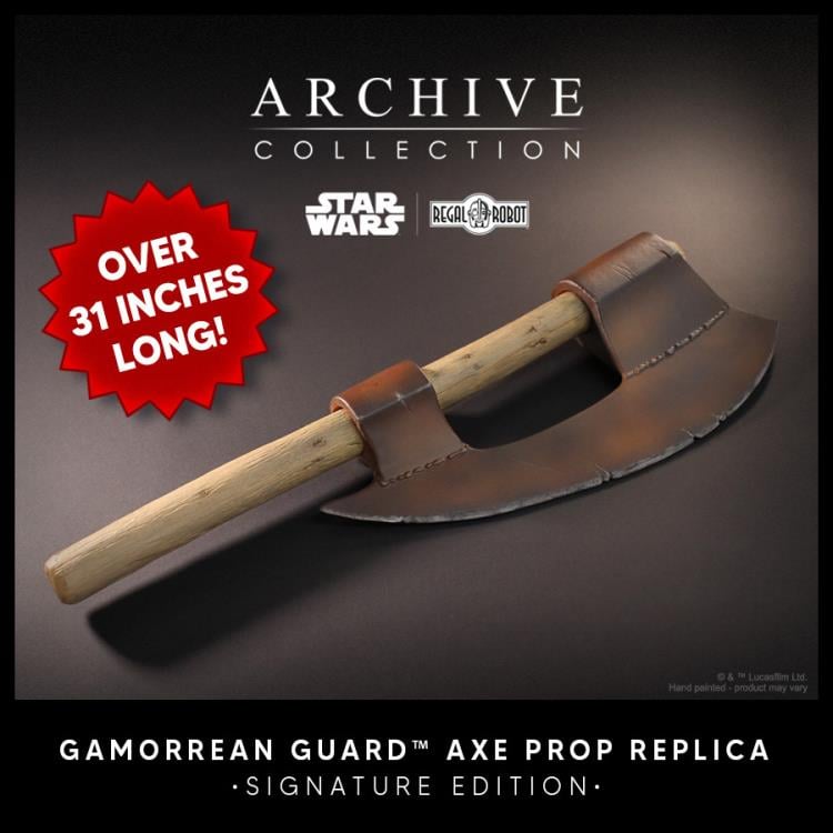Star Wars: Return of the Jedi Archive Collection Gamorrean Guard Axe (Signature Edition) Limited Edition Prop Replica Gallery Image 4