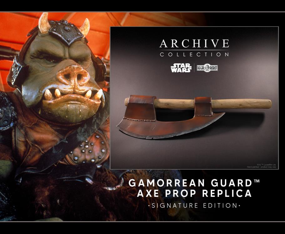 Star Wars: Return of the Jedi Archive Collection Gamorrean Guard Axe (Signature Edition) Limited Edition Prop Replica Gallery Image 11