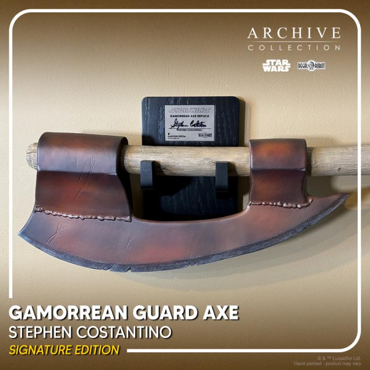 Star Wars: Return of the Jedi Archive Collection Gamorrean Guard Axe (Signature Edition) Limited Edition Prop Replica Gallery Image 13