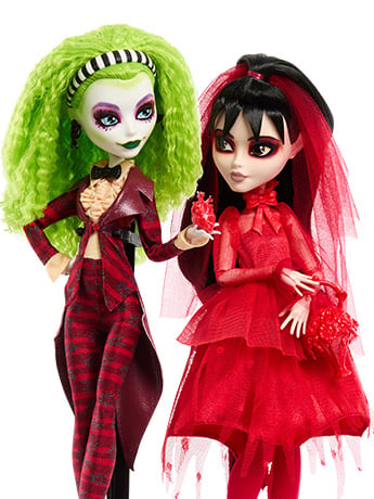 Monster High x Beetlejuice Beetlejuice Skullector Beetlejuice Wedding Exclusive Two-Pack Gallery Image 2