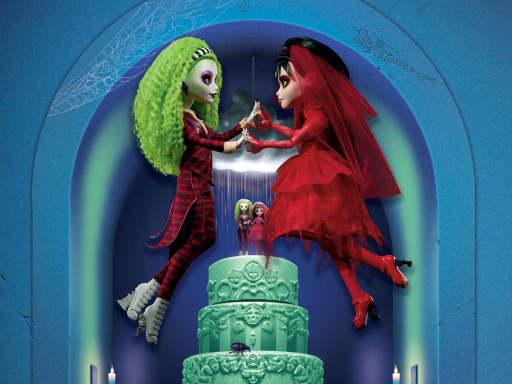 Monster High x Beetlejuice Beetlejuice Skullector Beetlejuice Wedding Exclusive Two-Pack Gallery Image 4