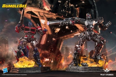 Transformers: Bumblebee Optimus Prime Mini Statue Gallery Image 8