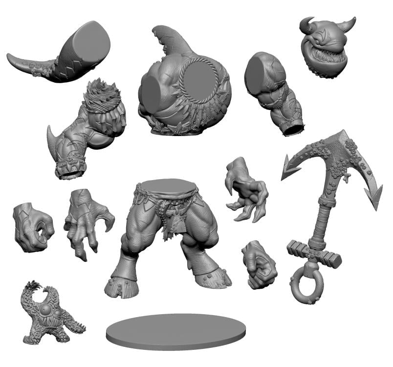 MONSTORS Sham-Moo-Moo (Keshi Variant) Action Figure Gallery Image 12