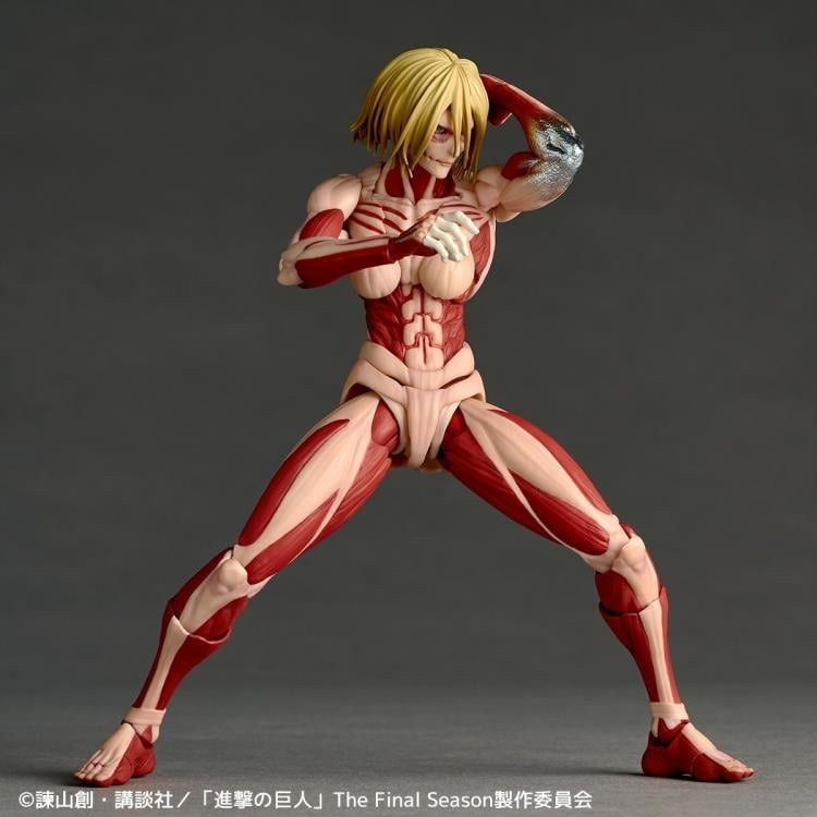 Attack on Titan Amazing Yamaguchi Revoltech NR068 Female Titan (Annie Leonhart) Action Figure Gallery Image 5