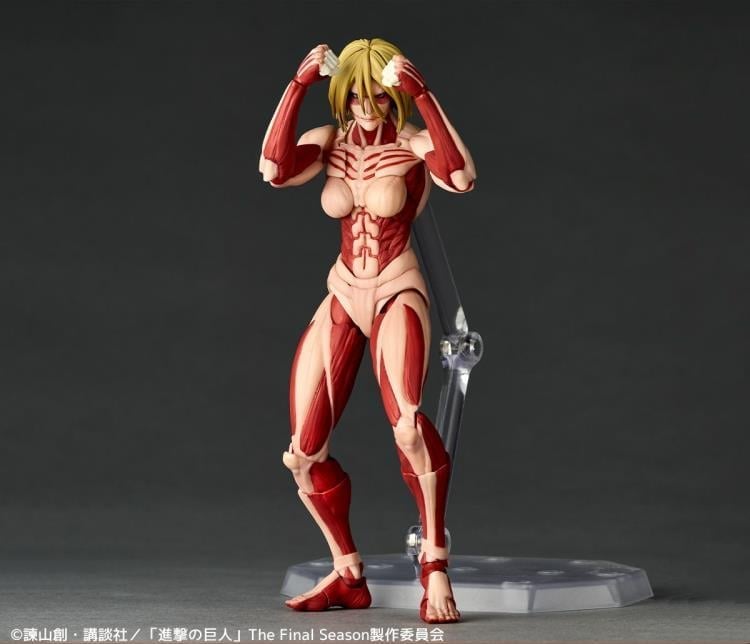 Attack on Titan Amazing Yamaguchi Revoltech NR068 Female Titan (Annie Leonhart) Action Figure Gallery Image 3