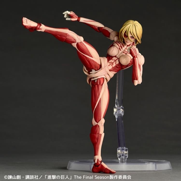 Attack on Titan Amazing Yamaguchi Revoltech NR068 Female Titan (Annie Leonhart) Action Figure Gallery Image 4